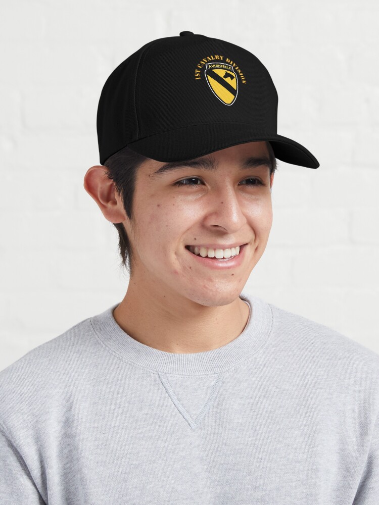 Disover Army - 1st Cavalry Division SSI w Airmobile Tab Cap