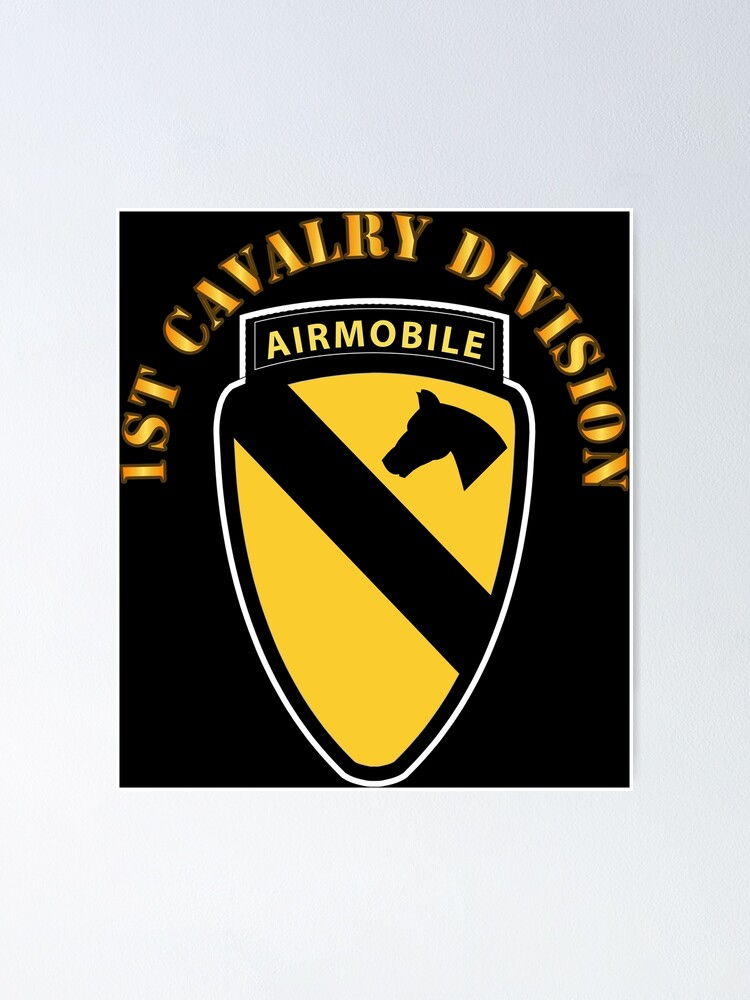Army - 1st Cavalry Division SSI w Airmobile Tab