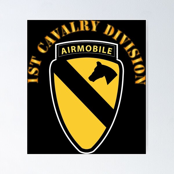 Army - 1st Cavalry Division SSI w Airmobile Tab
