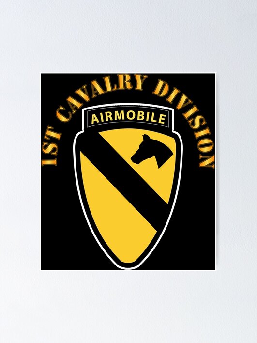 Army - 1st Cavalry Division SSI w Airmobile Tab