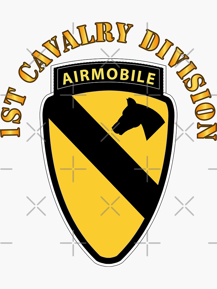Army - 1st Cavalry Division SSI w Airmobile Tab