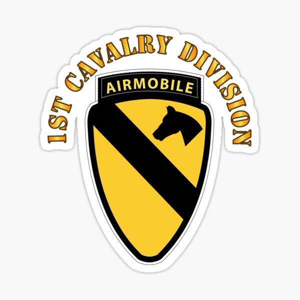 Army - 1st Cavalry Division SSI w Airmobile Tab