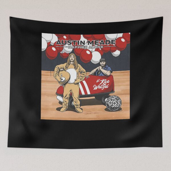 Item preview, Men Women Happier Alone Funny Men Fan designed and sold by MistyAuer270.