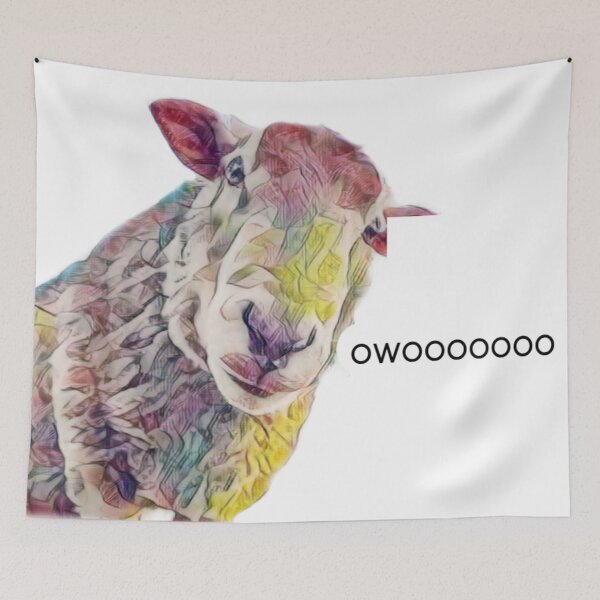 Item preview, a painted sheep with the inscription designed and sold by DanaIrik.