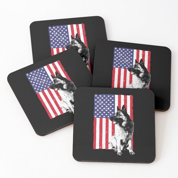 Item preview, Cute German Shepherd Art Police K9 Trainer US Flag designed and sold by PerkinsAarav.
