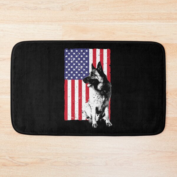 Item preview, Cute German Shepherd Art Police K9 Trainer US Flag designed and sold by PerkinsAarav.