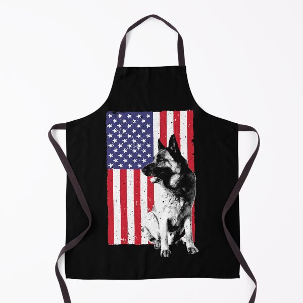 Item preview, Cute German Shepherd Art Police K9 Trainer US Flag designed and sold by PerkinsAarav.