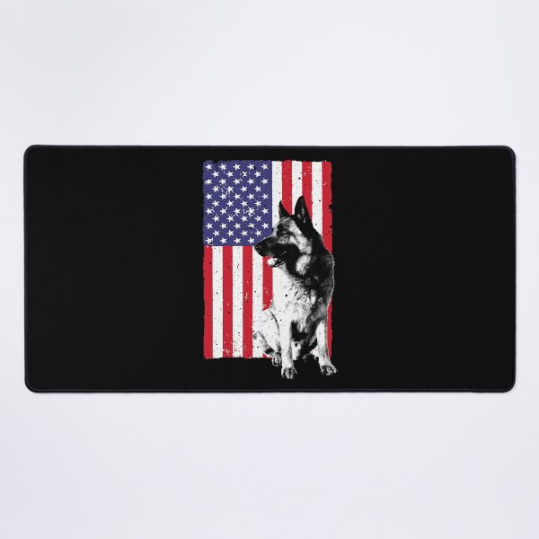 Item preview, Cute German Shepherd Art Police K9 Trainer US Flag designed and sold by PerkinsAarav.