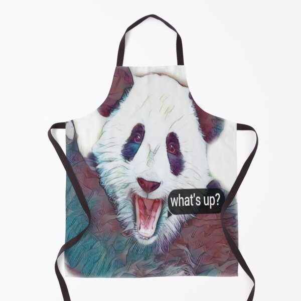Item preview, cute painted panda waves his hand designed and sold by DanaIrik.