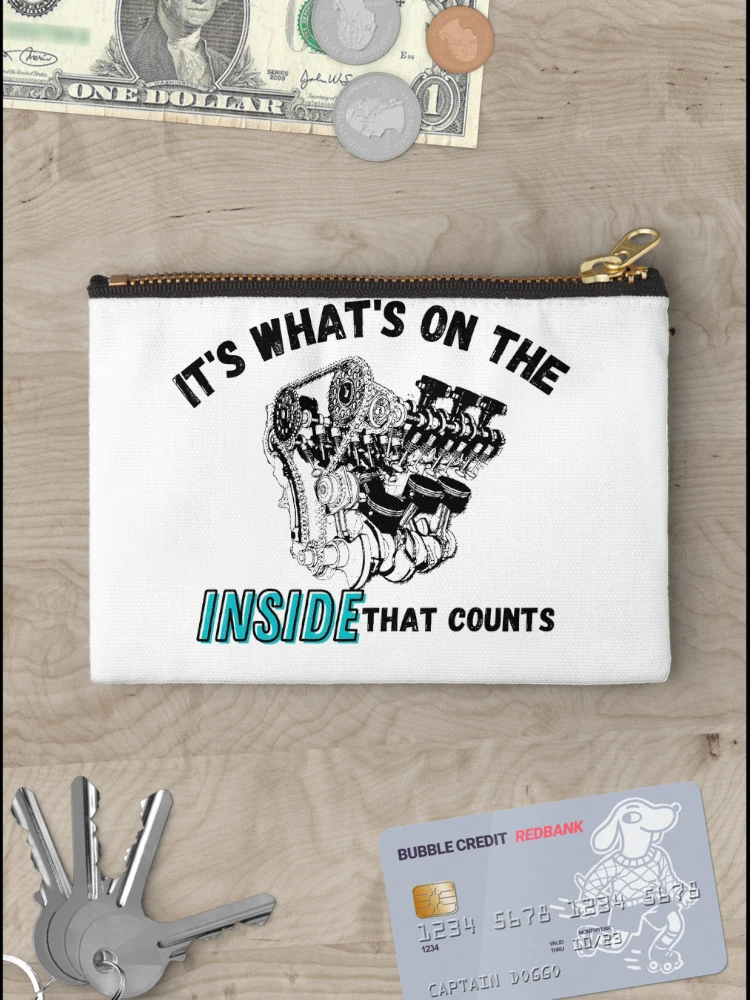 Thumbnail 3 of 4, Zipper Pouch, Funny Engine Design designed and sold by CreativNode.
