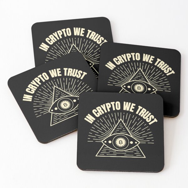 Item preview, In crypto we trust - Funny cryptocurrency hodler designed and sold by pixxart.