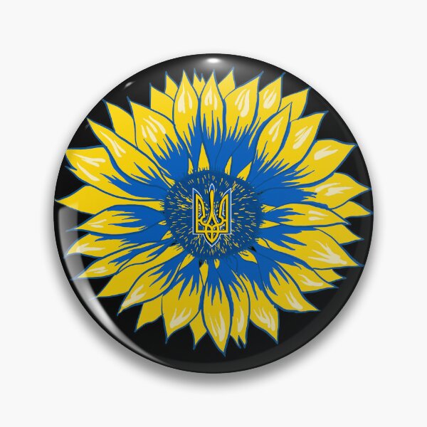 Item preview, Ukraine Sunflower Retro Floral Ukrainian Flag designed and sold by r-silver.