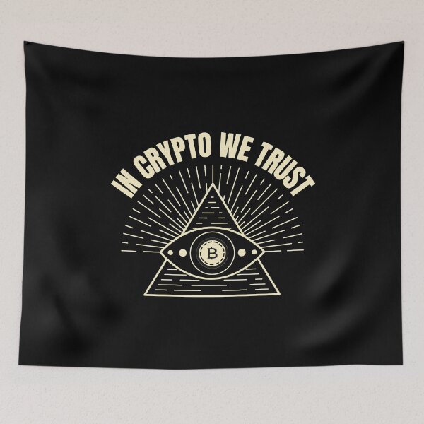 Item preview, In crypto we trust - Funny cryptocurrency hodler designed and sold by pixxart.