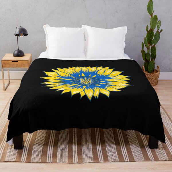 Item preview, Ukraine Sunflower Retro Floral Ukrainian Flag designed and sold by r-silver.