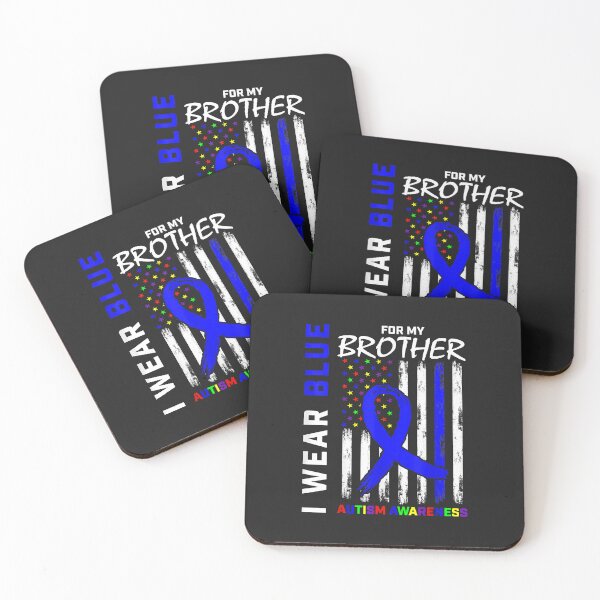Item preview, I Wear Blue For My Brother Autism Awareness American Flag designed and sold by DahlilaJo.