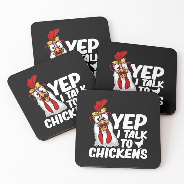 Item preview, Yep I Talk To Chickens Cute Chicken Art For Chicken Farmer Lovers designed and sold by davetmccall.