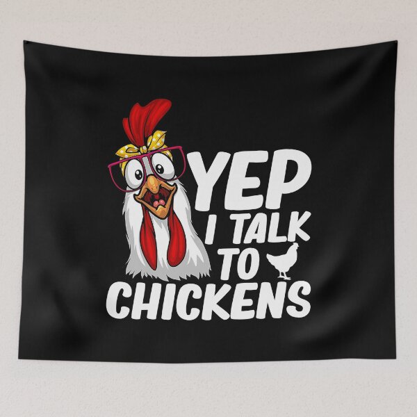 Item preview, Yep I Talk To Chickens Cute Chicken Art For Chicken Farmer Lovers designed and sold by davetmccall.