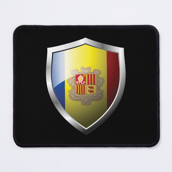Item preview, Strong Andorra Flag Shield Country designed and sold by HelloFromAja.
