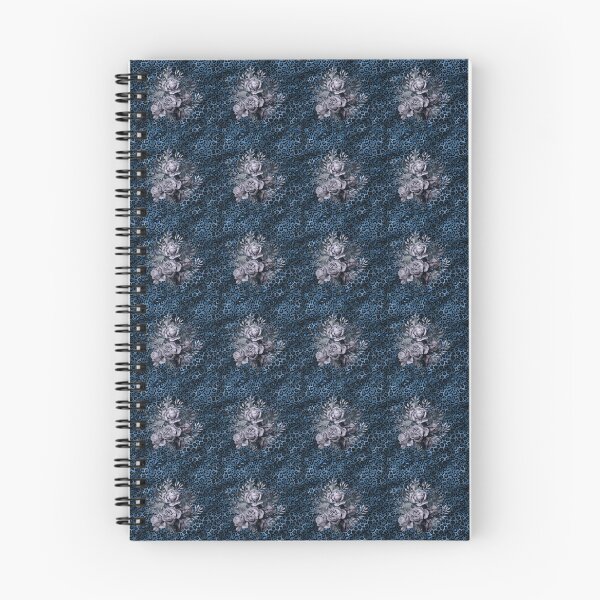 Item preview, Wild Leopard Print Blue Faded Roses designed and sold by Holisticfox.