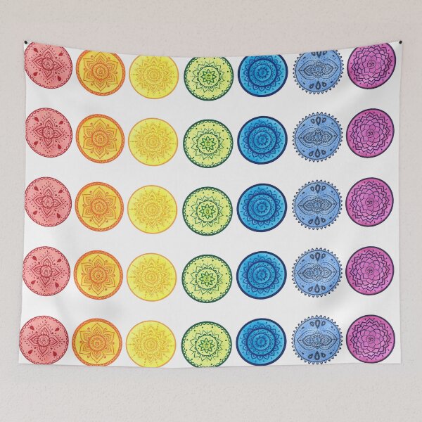 Item preview, Chakra mandalas horizontally designed and sold by Sandra  Steinke.