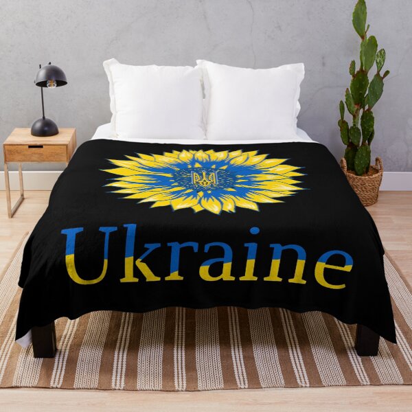 Item preview, Ukraine Cute Ukrainians Sunflower Retro Ukrainian Flag designed and sold by r-silver.