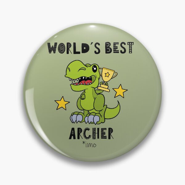 Item preview, Archer, Archery, Worlds Best, Funny, Humor, Dinosaur, T Rex, Tyrannosaurus, Animal, World Greatest, Dino designed and sold by iHeartDinosaurs.