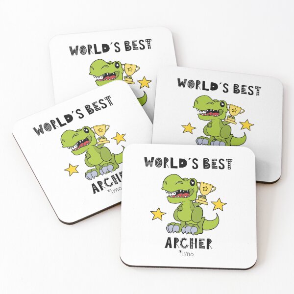 Item preview, Archer, Archery, Worlds Best, Funny, Humor, Dinosaur, T Rex, Tyrannosaurus, Animal, World Greatest, Dino designed and sold by iHeartDinosaurs.