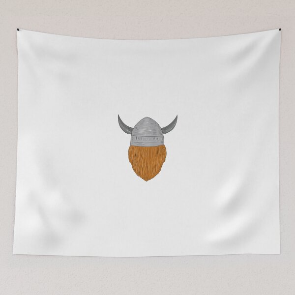 Item preview, Viking Warrior Head Rear View Drawing designed and sold by patrimonio.