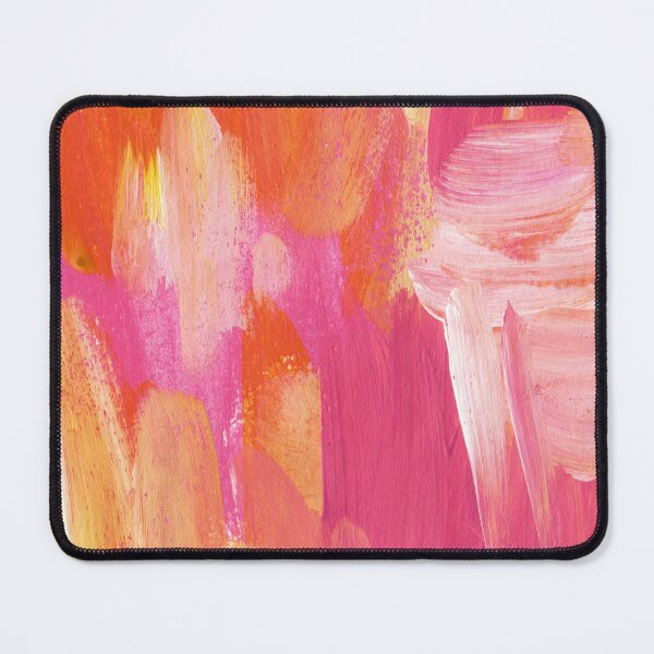 Item preview, Bright Paint Brush Rhubarb Custard Print, Artist designed and sold by clairekdesigns.