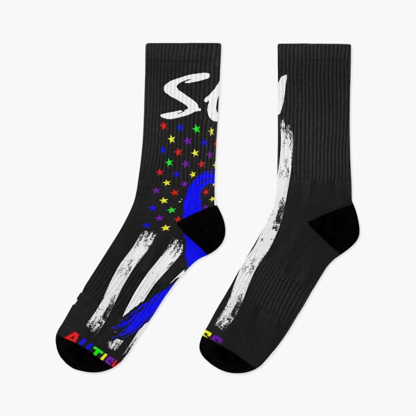 Item preview, I Wear Blue For My Son Autism Awareness Flag Mom Dad Parents Premium designed and sold by DahlilaJo.