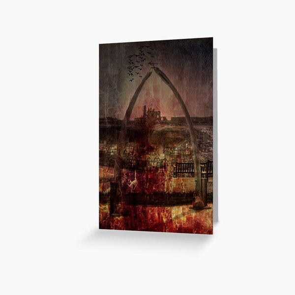 Whitby Abbey (Through the whale bone arch) Greeting Card