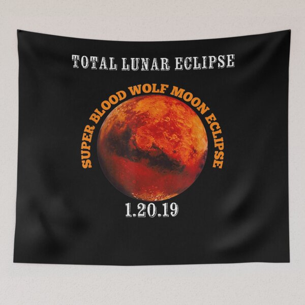 Item preview, Total Lunar Eclipse Super Blood Wolf Moon designed and sold by KuylerKnight.