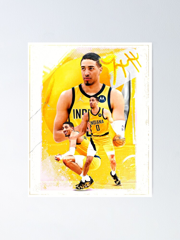 Tyrese Haliburton Basketball Paper Poster Pacers 2 - Tyrese Haliburton -  Hoodie