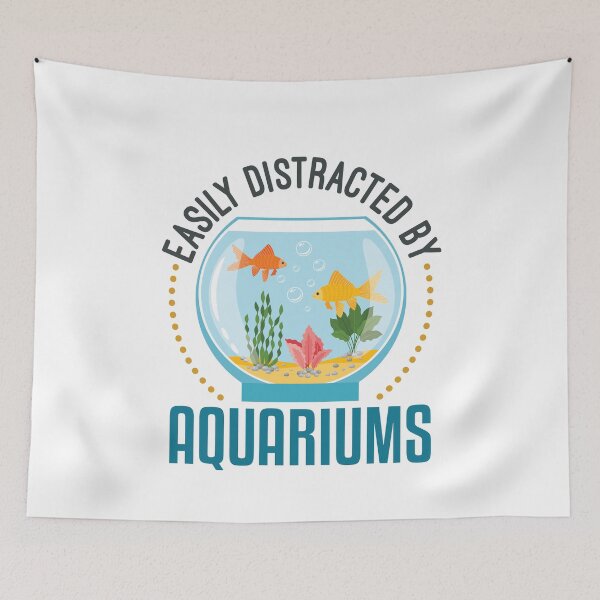 Item preview, Easily Distracted by Aquariums Aquarium Lover designed and sold by jaygo.