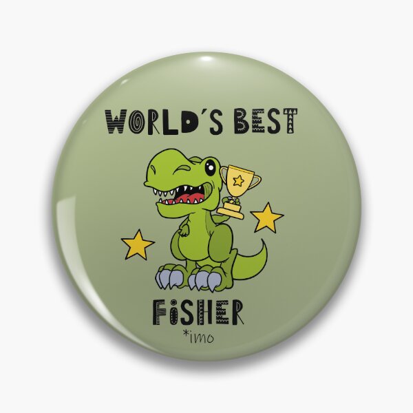 Artikelvorschau, Worlds Best Fisher, Angeln, Lustig, Humor, Dinosaurier, T Rex, Tyrannosaurus, Tier, World Greatest, Dino entworfen und verkauft von iHeartDinosaurs.