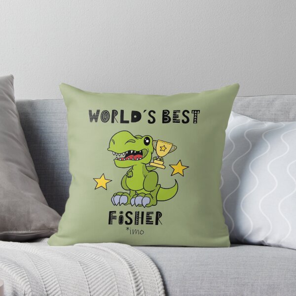 Item preview, Worlds Best Fisher, Fishing, Funny, Humor, Dinosaur, T Rex, Tyrannosaurus, Animal, World Greatest, Dino designed and sold by iHeartDinosaurs.