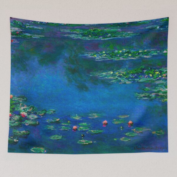 Item preview, claude monet - water Lilies,blue water Lilies  designed and sold by kinsley45.
