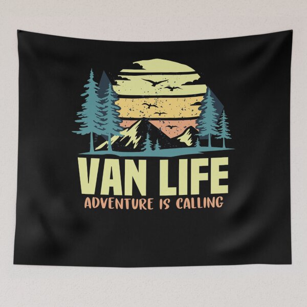 Item preview, Adventure is Calling Living the Van Life Gift for Campers RV designed and sold by leshiarivers.