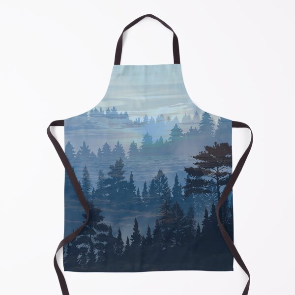 Item preview, blue watercolor mountains and skyline designed and sold by Beeroclock.