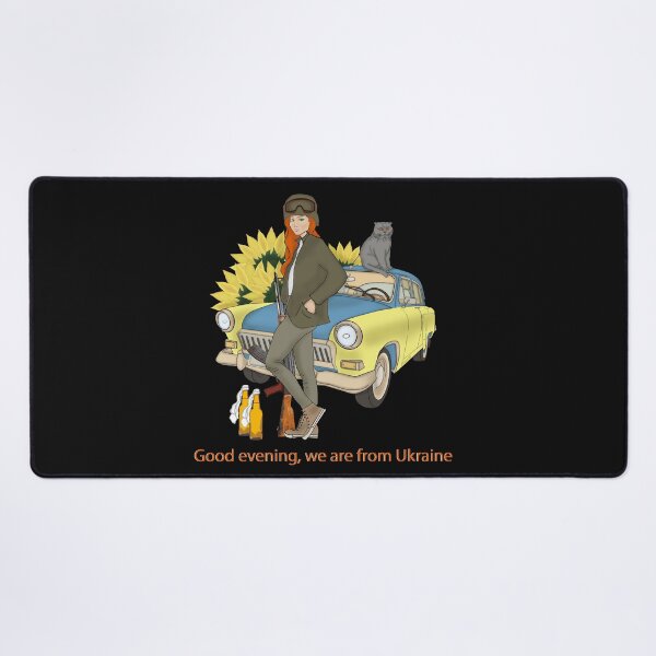 Item preview, Armed Ukrainian Woman with cat and car.Good evening, we are from Ukraine designed and sold by KateQR.