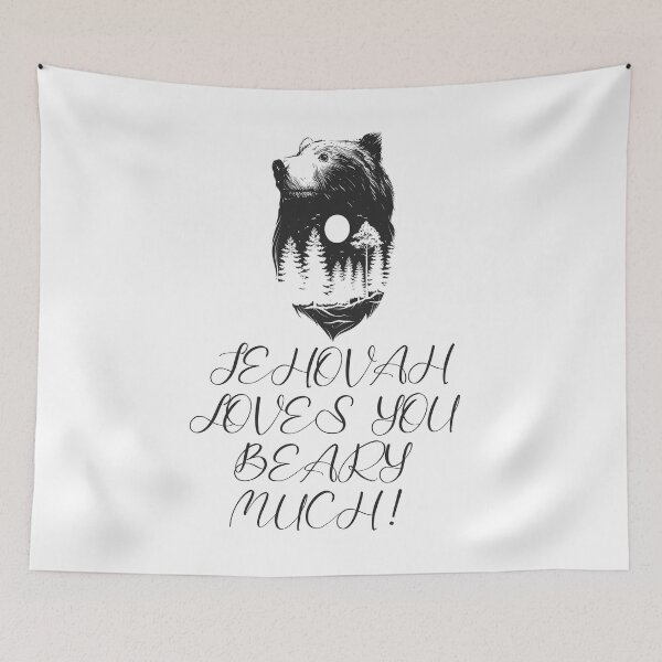 Item preview, Jehovah Loves You Beary Much Spiral Notebook designed and sold by crafts-gift.