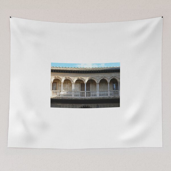 Item preview, Spanish building with arches and columns  designed and sold by oanaunciuleanu.