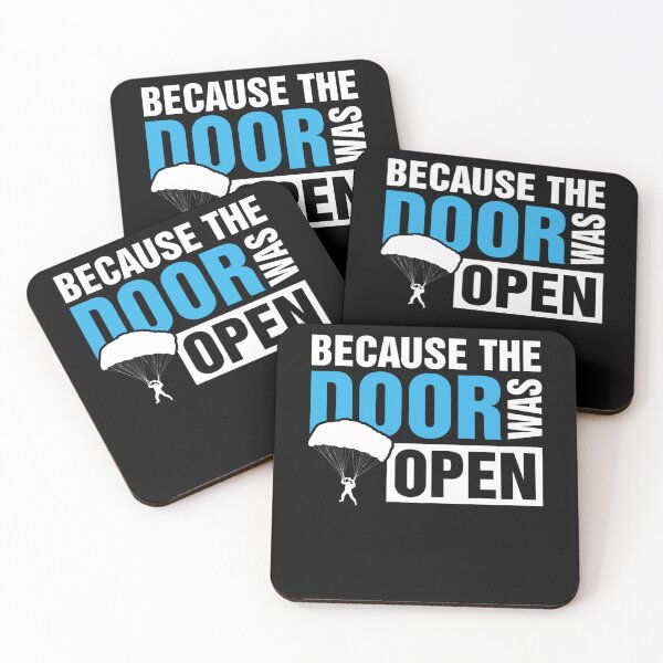 Item preview, Because The Door was Open Skydiver TShirt Skydiving designed and sold by leshiarivers.