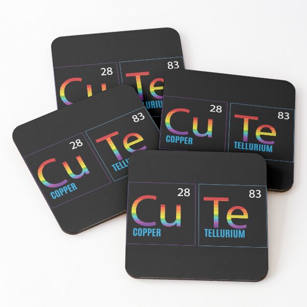 Aperçu de l'œuvre Cute Element T-Shirt - Periodic Table - Rainbow colors créée et vendue par NotUrAverageART.