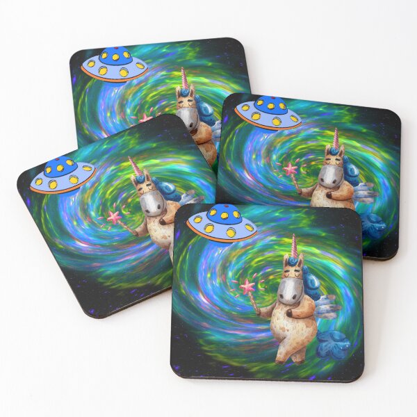 Item preview,  Giant Unicorn walking in the space - funny idea designed and sold by Nature's Palette.