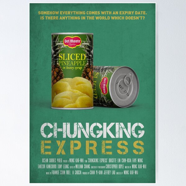 Aperçu de l'œuvre Chungking Express de Wong Kar Wai avec Tony Leung, Faye Wong 1994 Citation d'art de film alternatif créée et vendue par cinemadnesshirt.