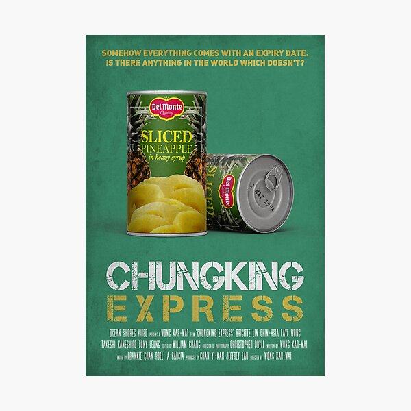 Item preview, Chungking Express by Wong Kar Wai with Tony Leung, Faye Wong 1994 Alternative movie art quote designed and sold by cinemadnesshirt.