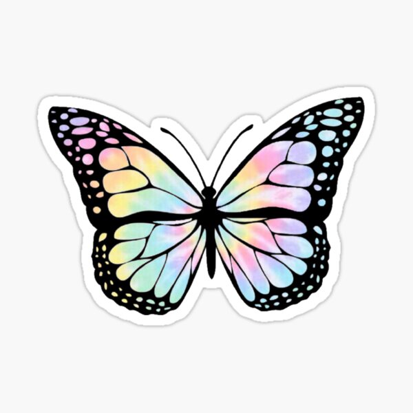 Item preview, Tie Dye Butterfly Sticker designed and sold by KimberlyViel.