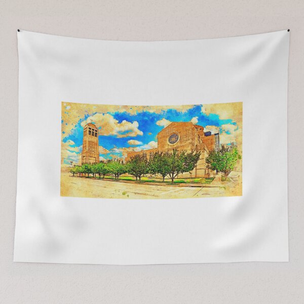Item preview, The Co-Cathedral of the Sacred Heart in Houston, Texas - digital painting designed and sold by NickoPrints.