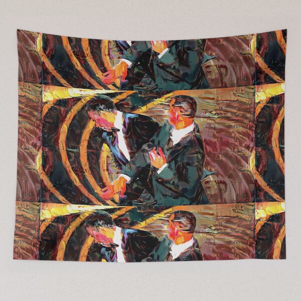 Item preview, Will punches Chris Painting (2022) (Rocky Apollo style v1) designed and sold by frikybomb.